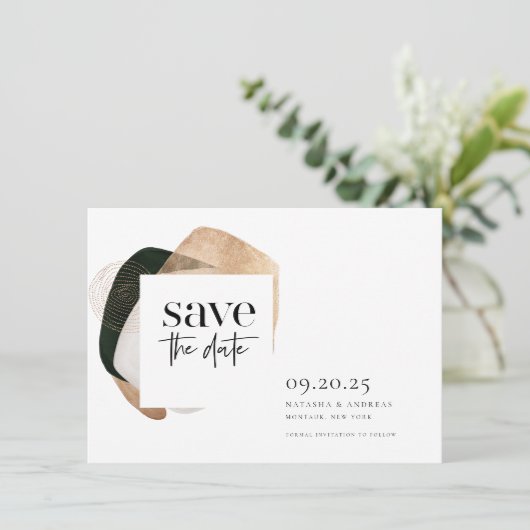 Save The Date Mariage photo art Abstrait (Debout devant)