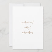 Save The Date Mariage Photo avec Feuillage de Pampas Simple (Dos)