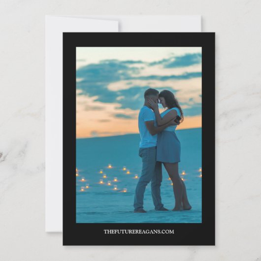 Save The Date Mariage photo Bird of Paradise (Dos)