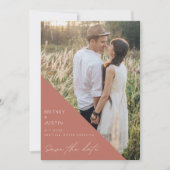 Save The Date Mariage photo Bohemian Terracotta Arch (Devant)