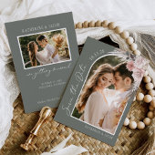 Save The Date Mariage photo Boho Sage Green