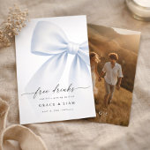 Save The Date Mariage Photo Boisson Gratuite Écriture Fantaisist