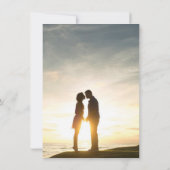 Save The Date Mariage Photo Brique de Plage de l'Ananas Floral (Dos)