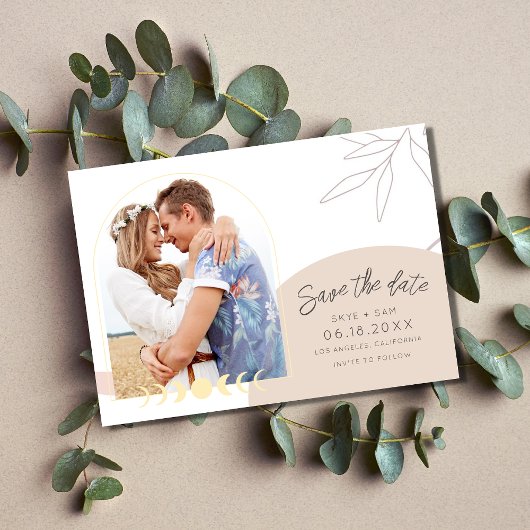 Save The Date Mariage photo céleste Boho