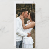 Save The Date Mariage photo citron jaune fleur enregistrer la da (Dos)