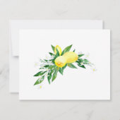 Save The Date Mariage photo citrons couronne Enregistrer la cart (Dos)