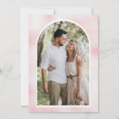 Save The Date Mariage photo Citrouille rose pâle (Dos)