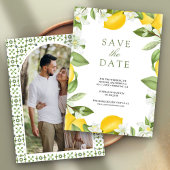 Save The Date Mariage photo Citrus Lemon Orchard