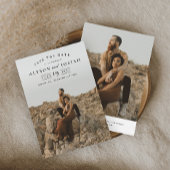 Save The Date Mariage photo classique élégant