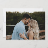 Save The Date Mariage photo classique élégant Enregistrer la dat (Dos)