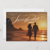 Save The Date Mariage photo classique en blanc (Devant)