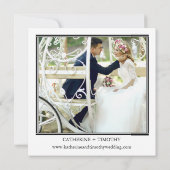 Save The Date Mariage photo coloré moderne (Dos)