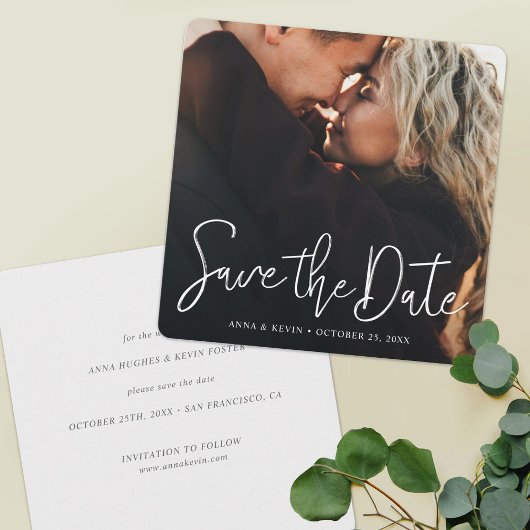 Save The Date Mariage photo complet personnalisé