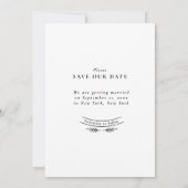 Save The Date Mariage Photo Complet Script Moderne (Dos)