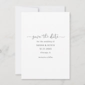 Save The Date Mariage photo complète Enregistrer la date (Dos)