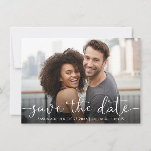 Save The Date Mariage photo complète Enregistrer la date