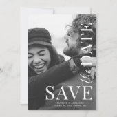 Save The Date Mariage photo complète moderne Enregistrer la date (Devant)