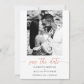 Save The Date Mariage photo Coral (Devant)