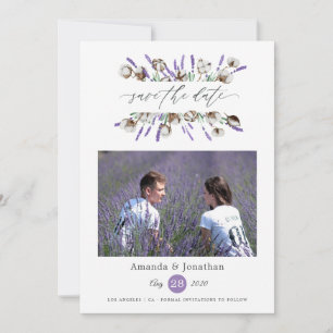 Save The Date Mariage photo Cotton Lavender
