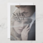 Save The Date Mariage photo Crimson Red White (Dos)