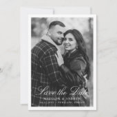 Save The Date Mariage photo de bordure moderne (Devant)