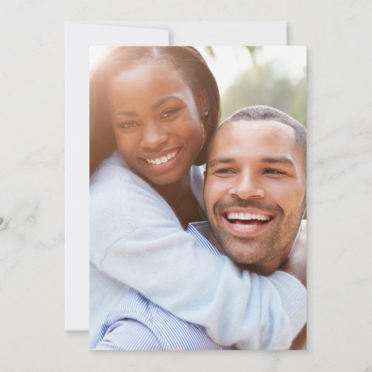 Save The Date Mariage photo de Calligraphie moderne (Dos)