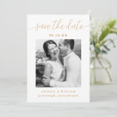 Save The Date Mariage photo de Calligraphie moderne (Debout devant)