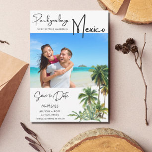 Save The Date Mariage photo de destination de Mexico Beach