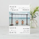 Save The Date Mariage photo de destination de Mexico Beach (Debout devant)