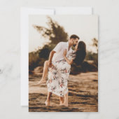 Save The Date Mariage photo de destination de plage (Dos)