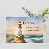 Save The Date Mariage photo de la côte du phare (Debout devant)