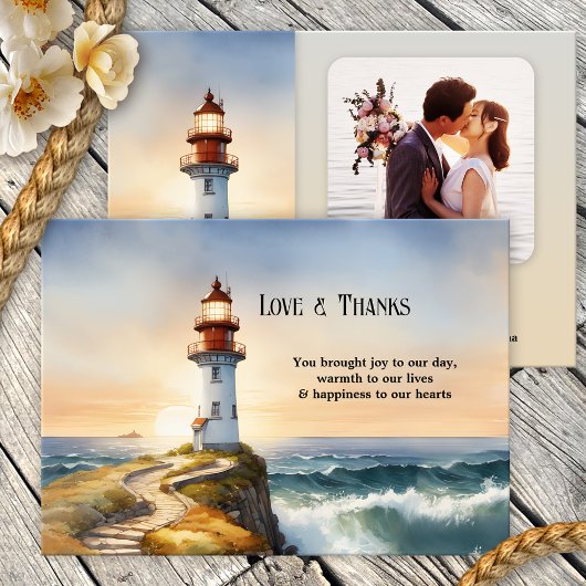 Save The Date Mariage photo de la côte du phare