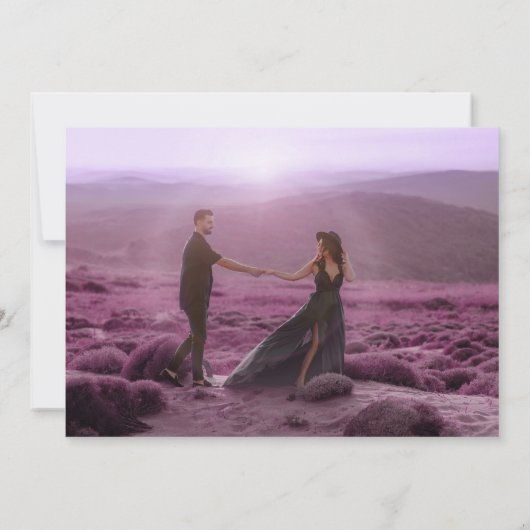 Save The Date Mariage photo de la Couronne enregistrer la date v (Dos)