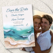 Save The Date Mariage photo de l'océan de plage