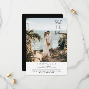 Save The Date Mariage photo de plage Enregistrer la date