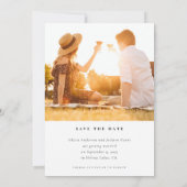 Save The Date Mariage photo de script de calligraphie (Dos)