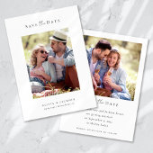 Save The Date Mariage photo de script de calligraphie moderne