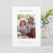 Save The Date Mariage photo de script de calligraphie moderne (Debout devant)