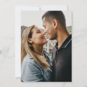 Save The Date Mariage photo de script élégant moderne (Dos)