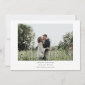 Save The Date Mariage photo de script manuscrit en papier déchir (Dos)
