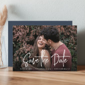 Save The Date Mariage photo de script manuscrit moderne