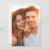 Save The Date Mariage photo de script moderne (Dos)