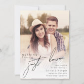 Save The Date Mariage photo de script moderne (Devant)