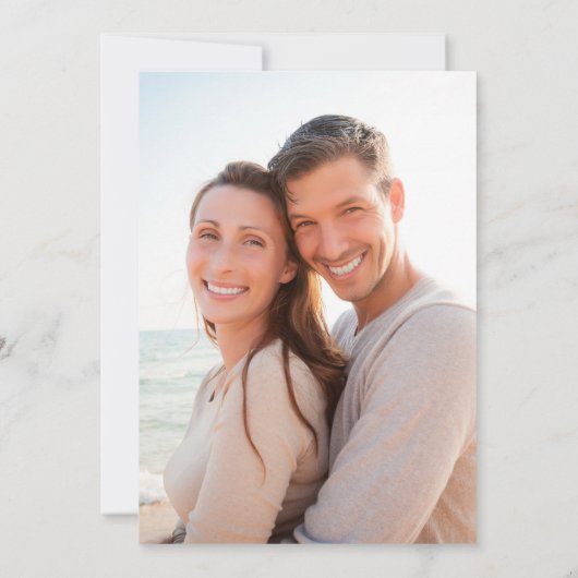 Save The Date Mariage photo de script simple (Dos)