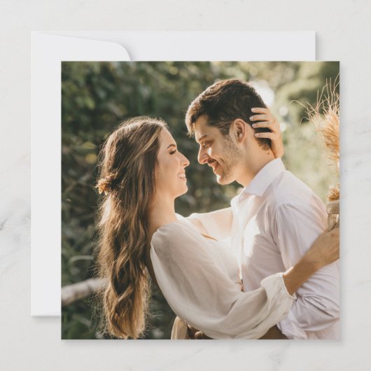 Save The Date Mariage photo de script simple moderne 2 (Dos)