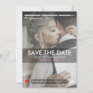 Save The Date Mariage photo de Social Media Story