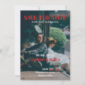 Save The Date Mariage photo de style rétro (Devant)