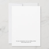Save The Date Mariage photo de type minimal (Dos)