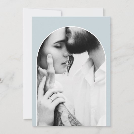 Save The Date Mariage photo de typographie graphique moderne (Dos)