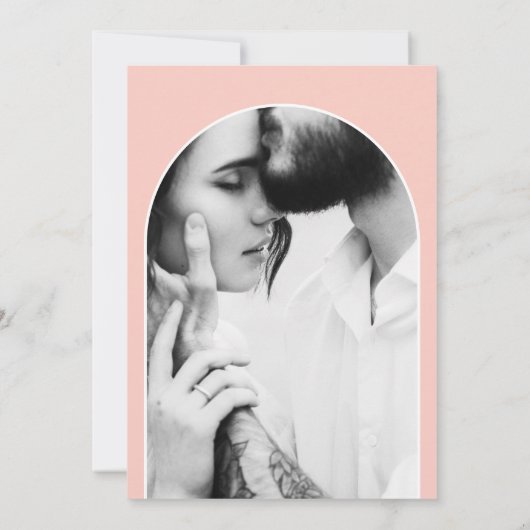 Save The Date Mariage photo de typographie graphique moderne (Dos)